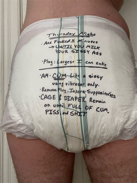 cumming in diapers